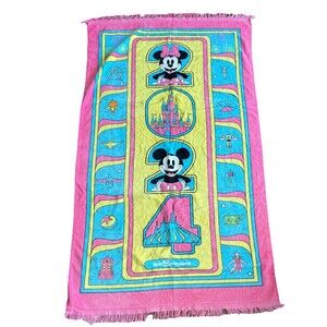 Disney Parks 2024 Disney World Adventure Beach Bath Towel 33"×61"
